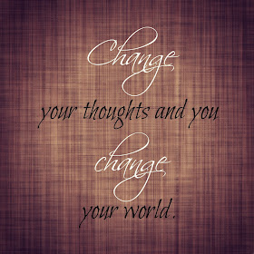 Change your thoughts and you change your world. Free Printable.