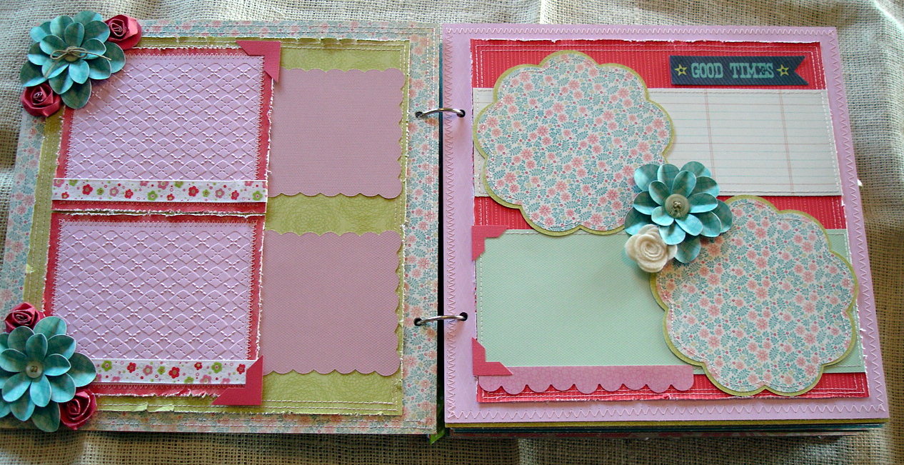 Scrapbooking by Phyllis Premade Chipboard Scrapbook Album *Sisters*