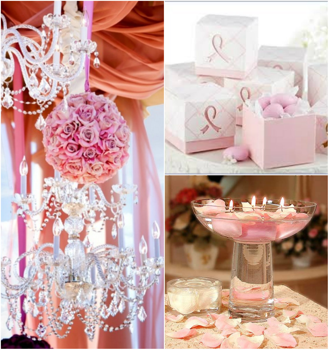 Decoração Dourado, branco e rosa 2
