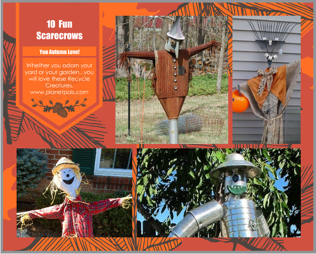 You Autumn Love These Upcycled Scarecrows