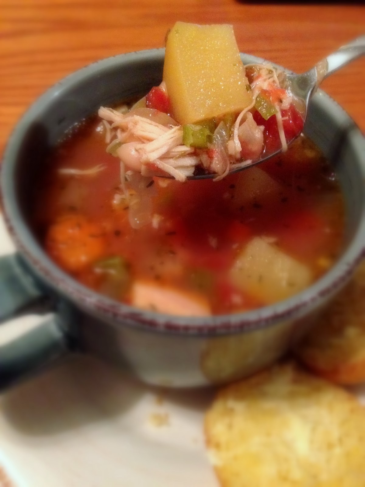 KitchenJoy {Slow Cooker} Tuscan Chicken Stew