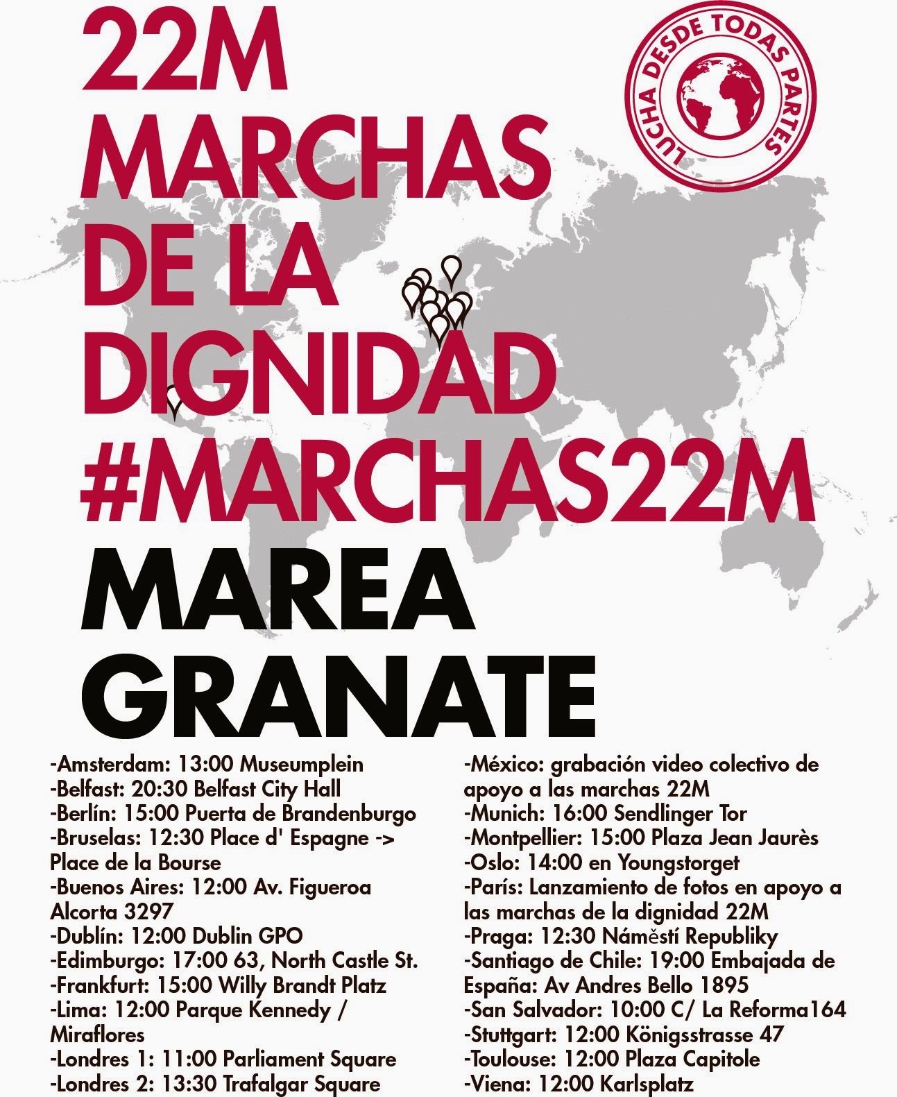 Historias desde el 22M, marchando con dignidad y por la Dignidad