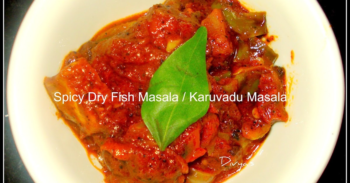 Spicy Dry Fish Masala / Karuvadu masala You Too Can Cook