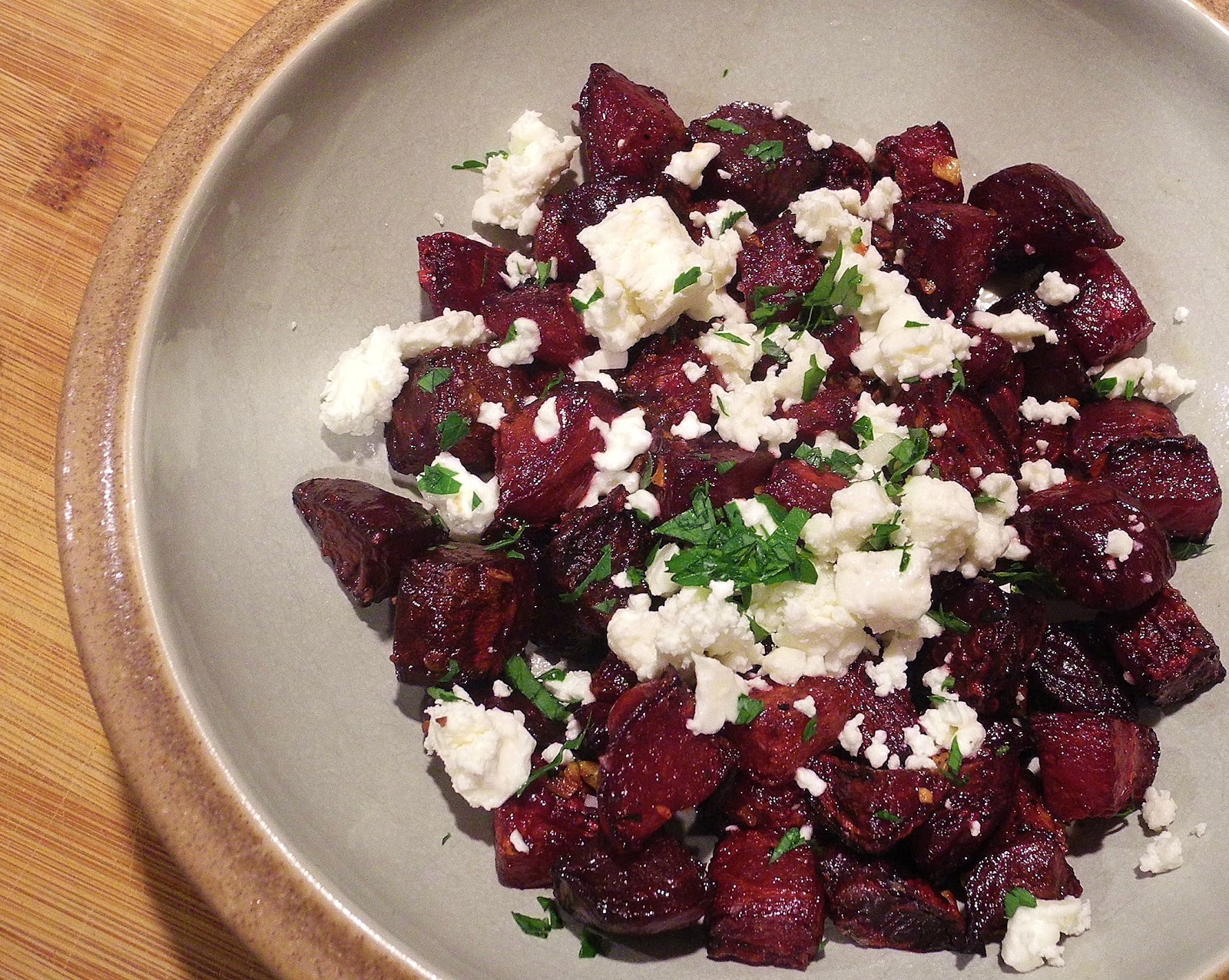 Delish Dish Cooks Roasted Beets and Feta