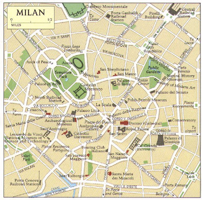 Mappa di Milano immagini