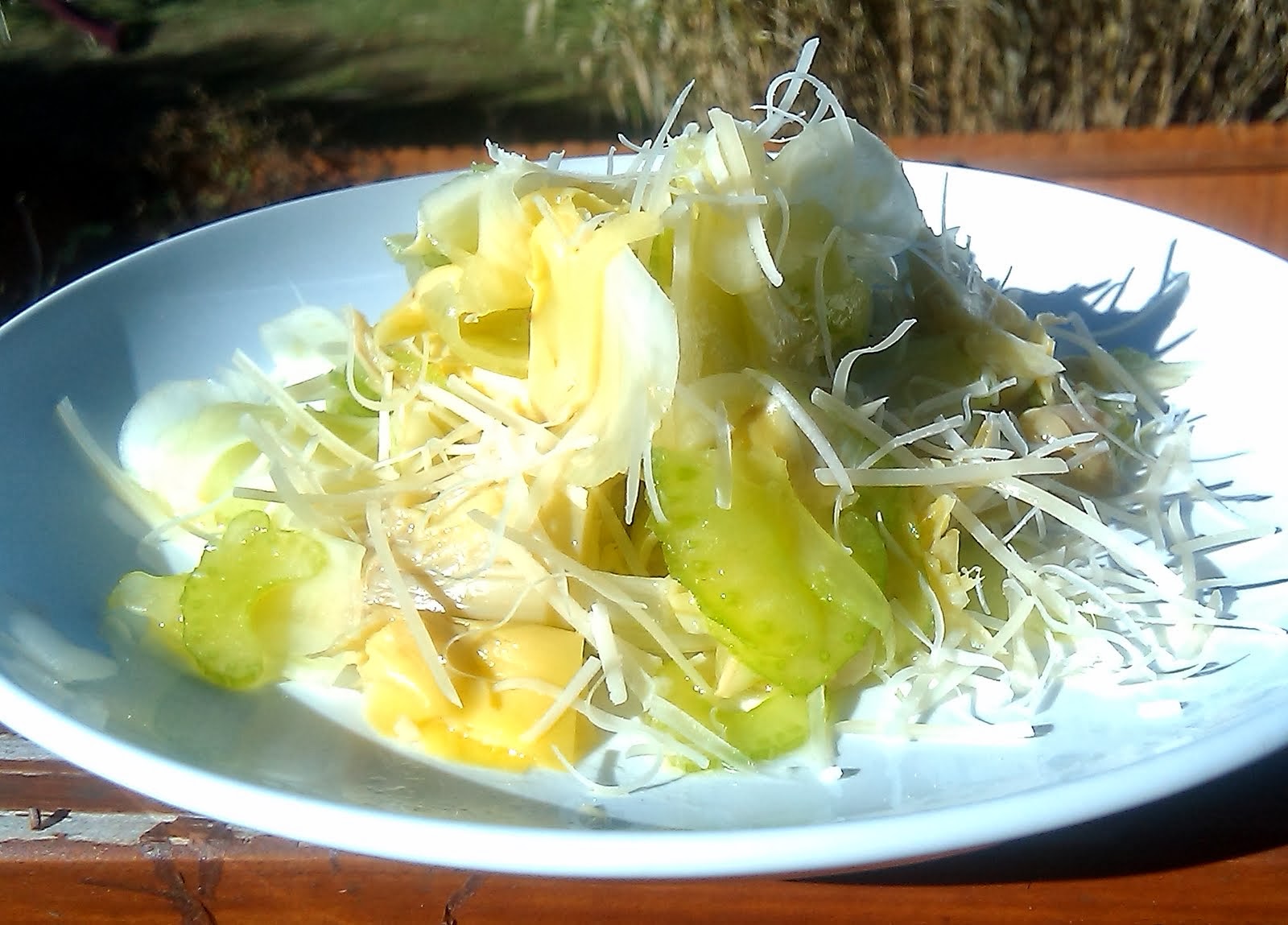 A Table At Robert Ridge Shaved Fennel, Celery and Artichoke Heart