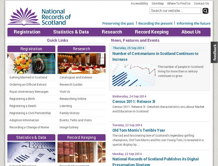 The GENES Blog National Records of Scotland website expansion
