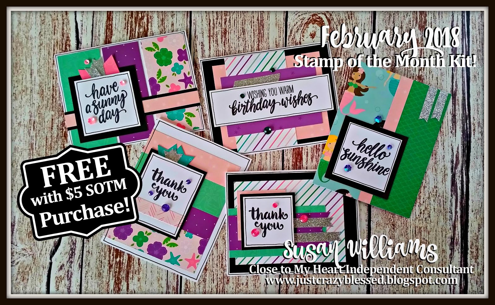 February Stamp of the Month Card Workshop!