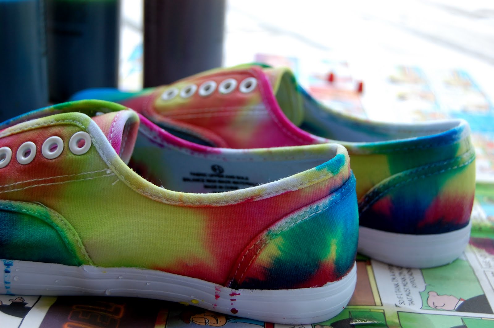 The Crafty Student TieDye Shoes