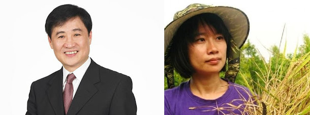 北農董事長、總經理內定由台北市副市長陳景峻(左)、作家吳音寧(右)出任。(合成照) 北農董事長、總經理內定由台北市副市長陳景峻(左)、作家吳音寧(右)出任。(合成照)