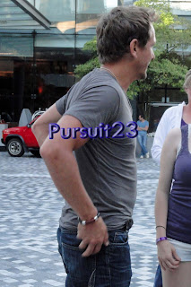 Later on the three boys and Alona Tal headed out for dinner and met up