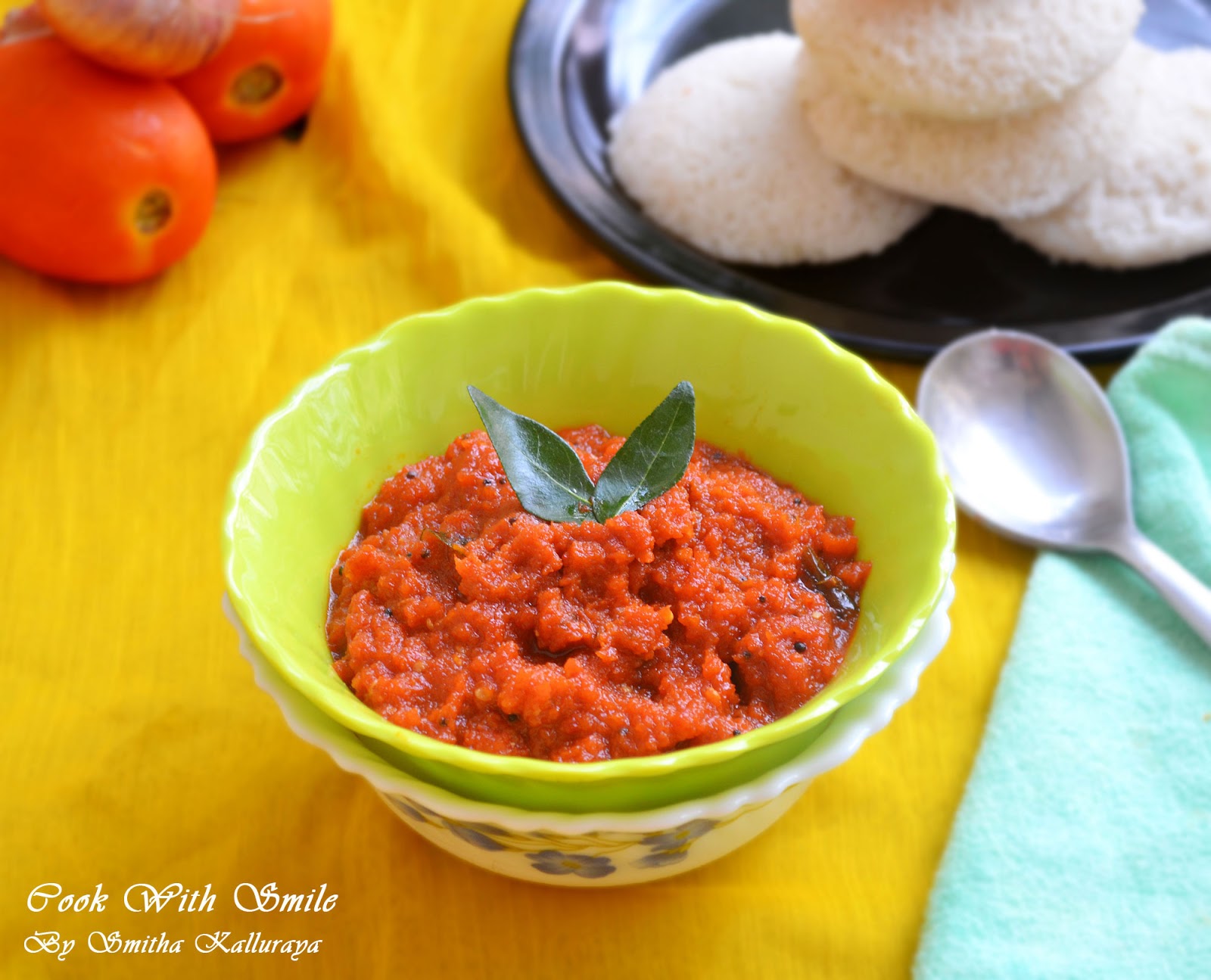 ONION TOMATO CHUTNEY / TOMATO CHUTNEY RECIPE FOR IDLY DOSA TYPE 1