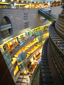 View from the top of Core Pacific City Living Mall Taipei