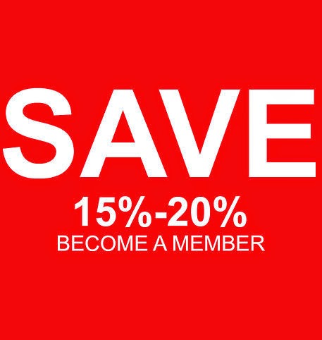 Become A Member SAVE 15%-20%