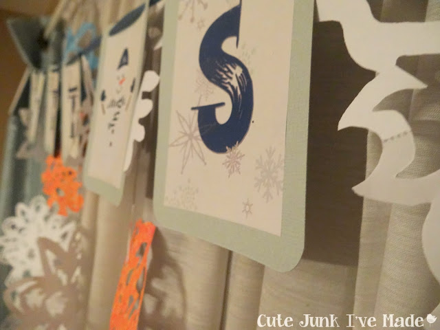 Let It Snow Banner - Finished Banner with Snowflake Curtain