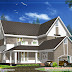 Sloping roof house design - 3305 Sq. Ft.