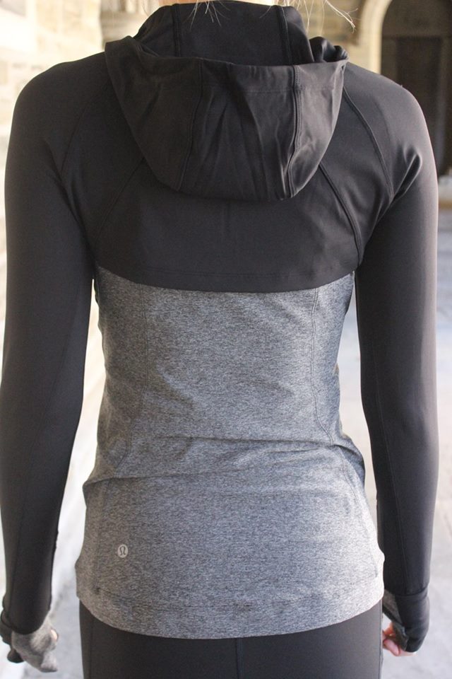 lululemon rain on train on jacket