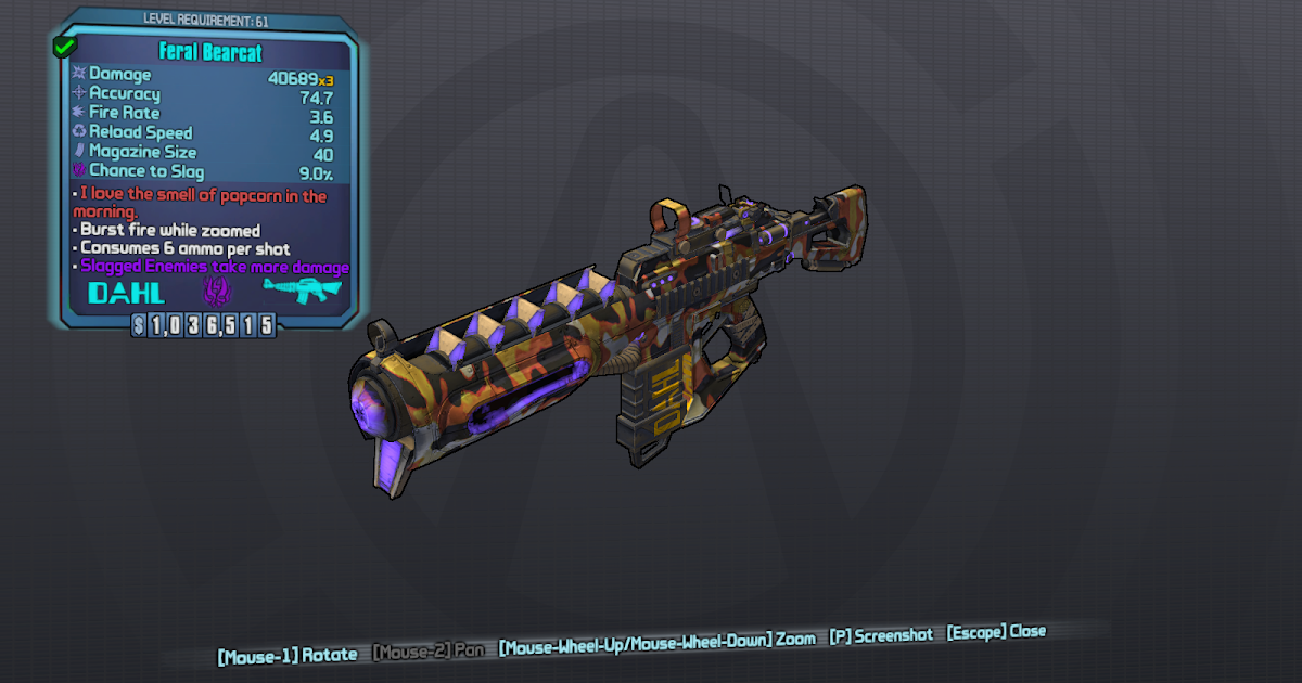 Borderlands 2 Looter's Guide. Bearcat Borderlands 2 Pearlescent