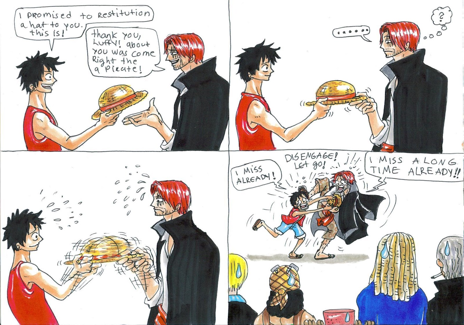 One piece luffy rencontre shanks