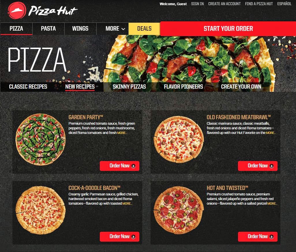 pizza hut crusts types