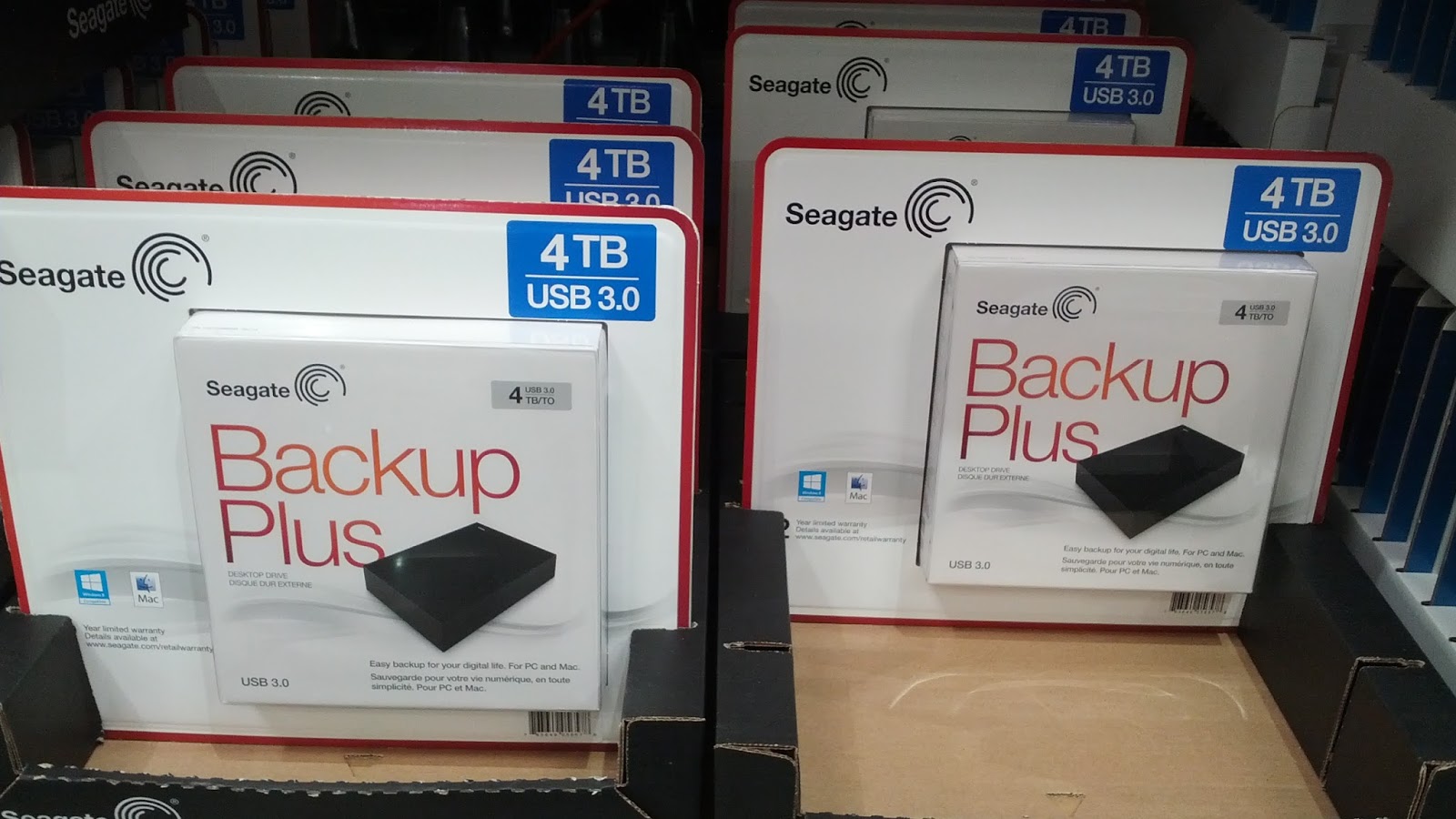 Seagate 4TB Backup Plus Desktop Hard Drive Costco Weekender