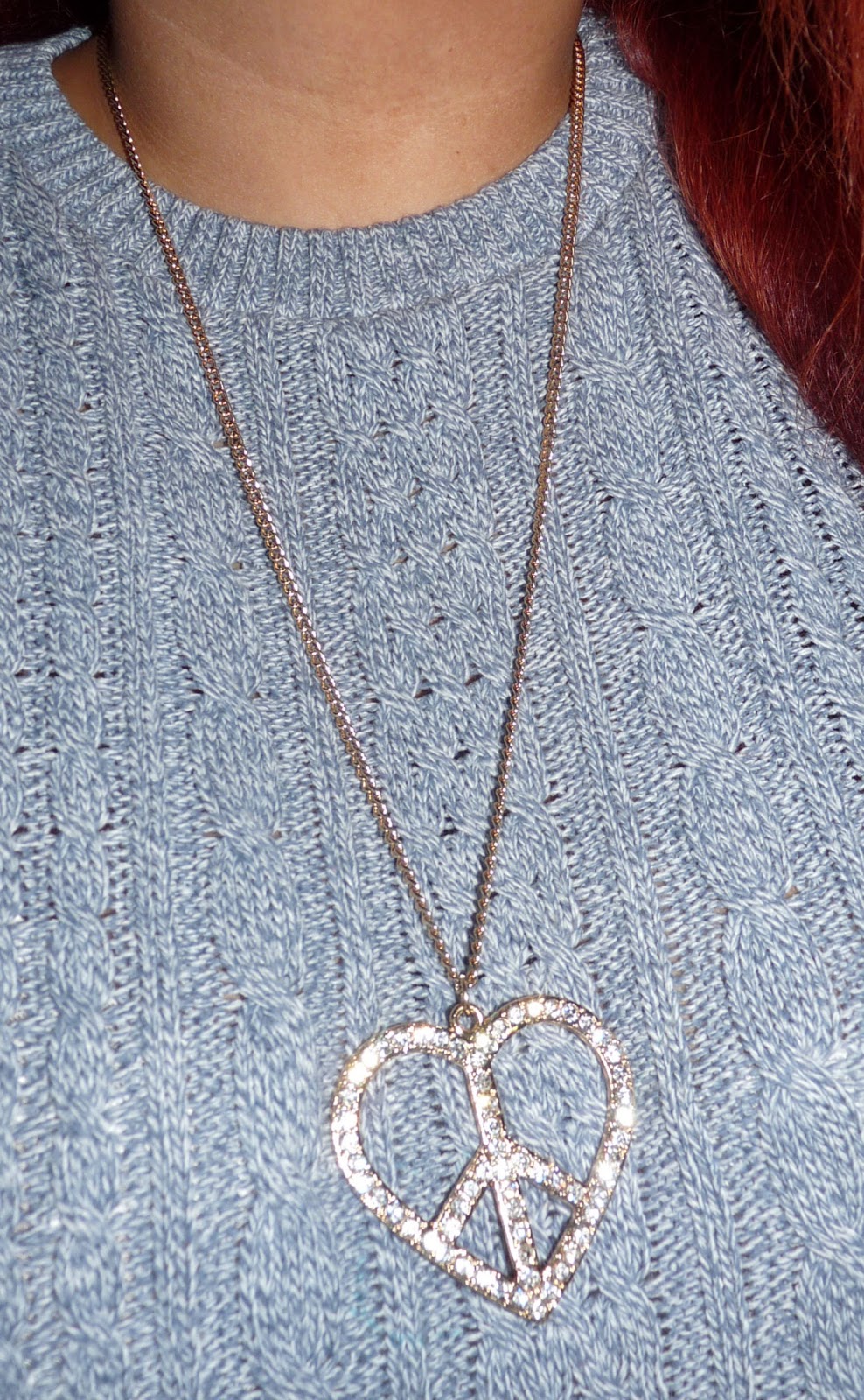 The Life of LeeshaStarr Primark SS13 Heart Peace Sign Pendant Necklace