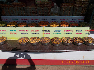 "Assorted variety of fried grams(Channa) . A speciality of Mahabaleshwar.