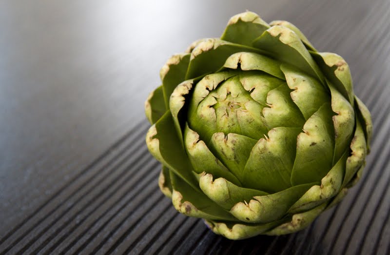 Food Makes Me Happy Boiled Artichoke with Sea Salt and Clarified Butter