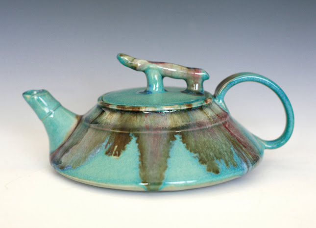 Blue Pottery Teapots