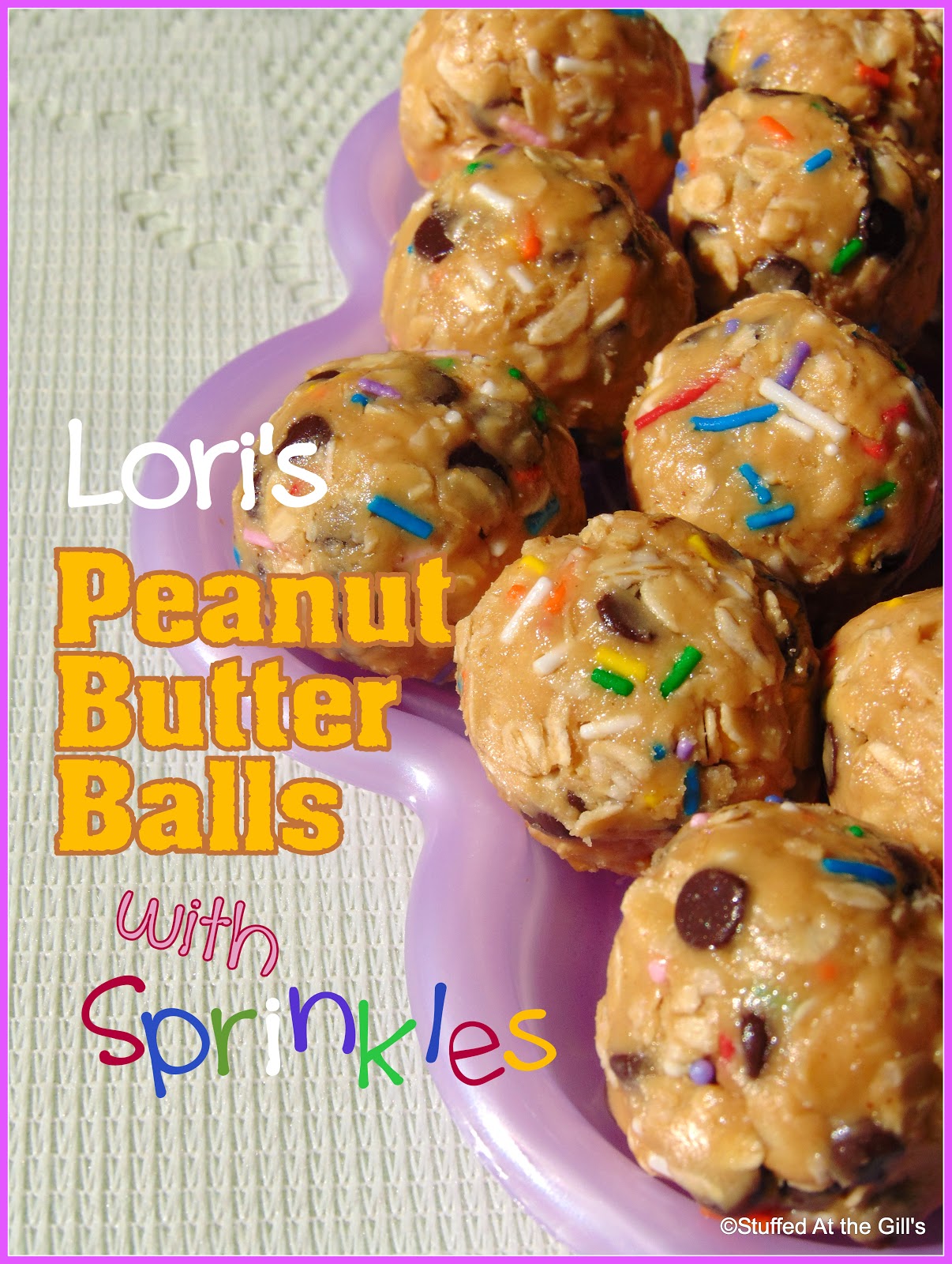 Lori's Peanut Butter Balls with Sprinkles