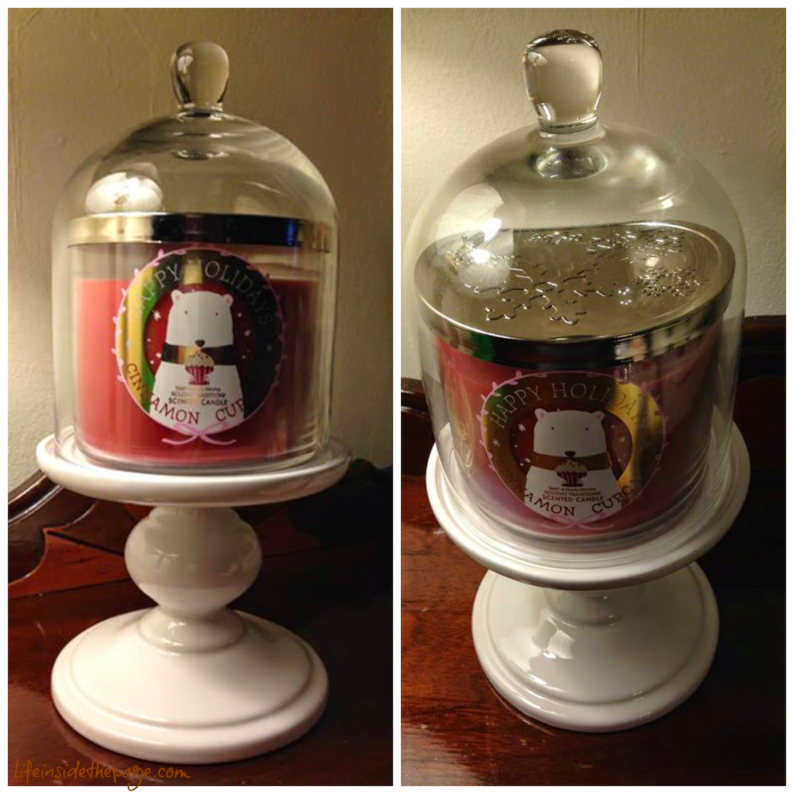 Life Inside the Page Bath & Body Works Happy Holidays Pedestal