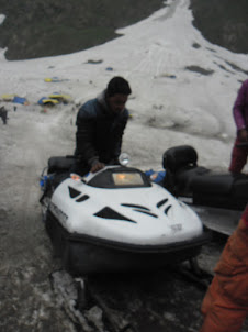 A "Snow Mobile" for joy ride at  Sonamarg.