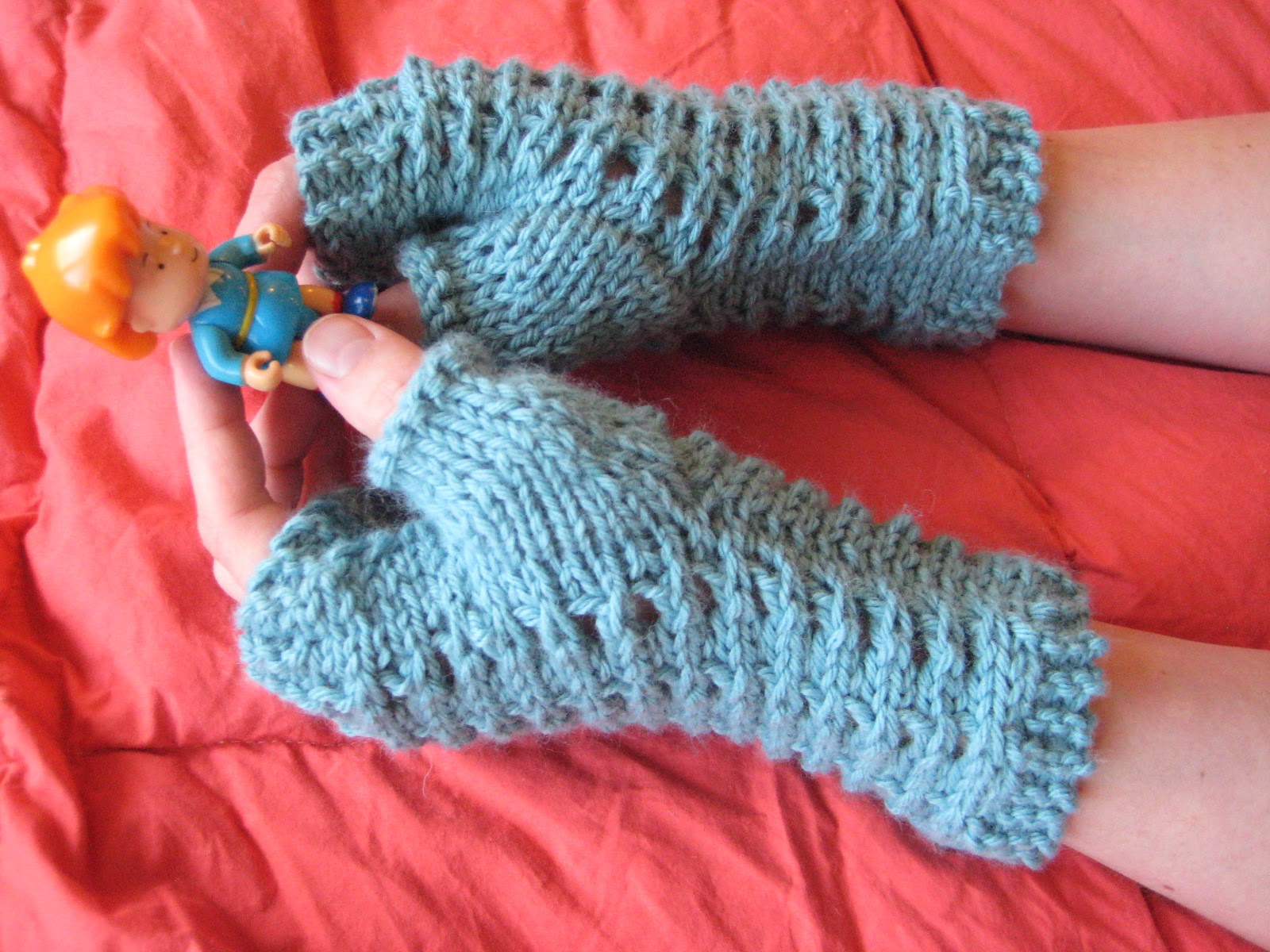 Balls to the Walls Knits SlipStitch Mesh Fingerless Gloves