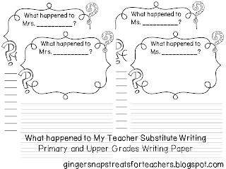 Printables Substitute Teacher Worksheets luckeyfrogs lilypad 5 great freebies to leave for a substitute teacher