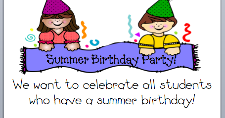 What the Teacher Wants!: Summer Birthdays