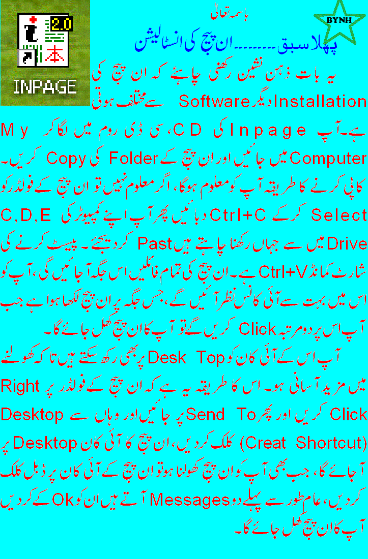 ATTER SHISHA عطر شیشہ.MANSEHRA Urdu Inpage Learning Tutorials