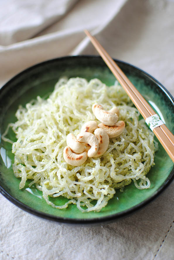 Scandi Home Kelp noodles with broccoli pesto