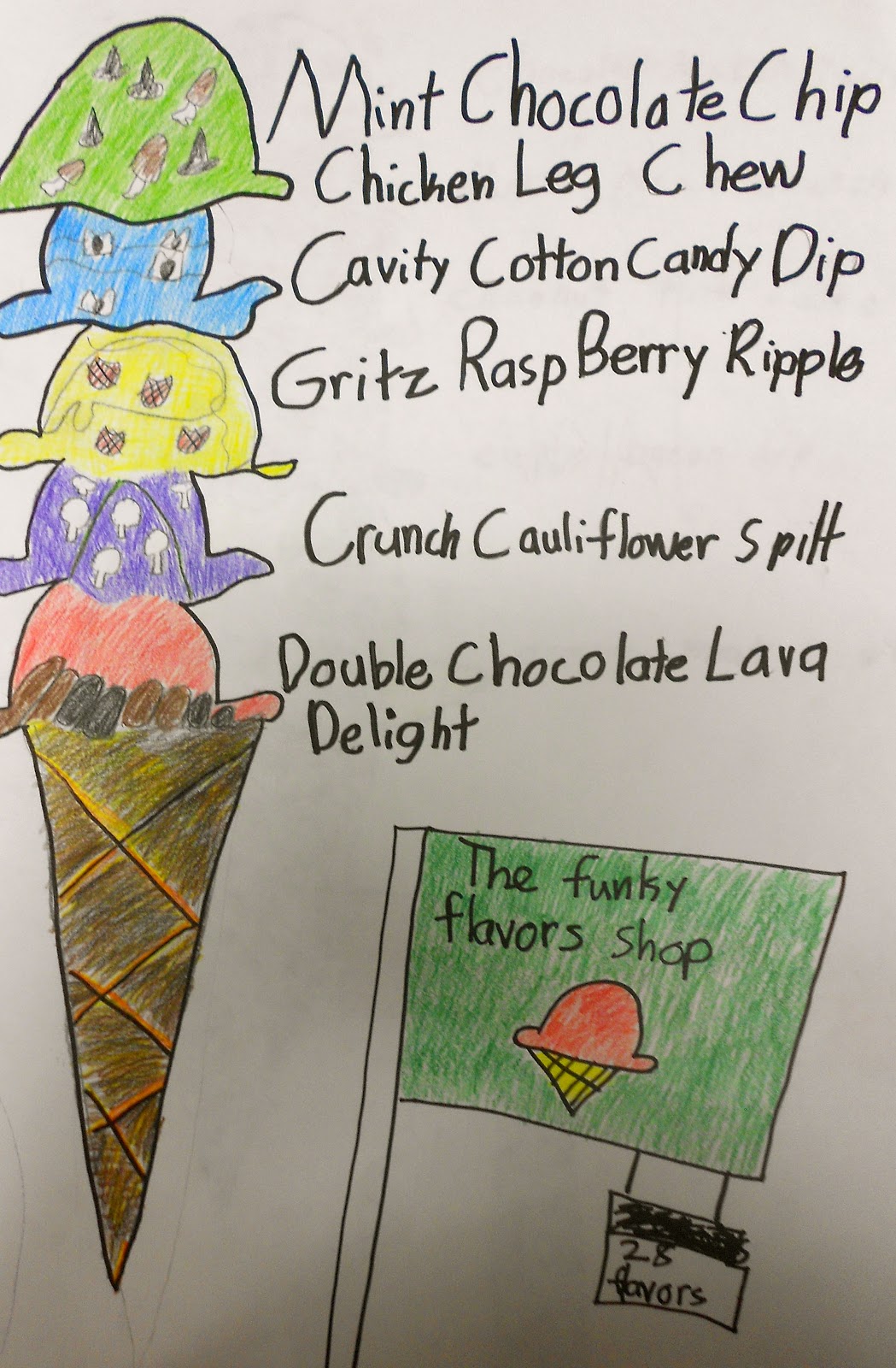 Art. Eat. Tie Dye. Repeat. 3rd Grade Ebenezer Bleezer's Ice Cream