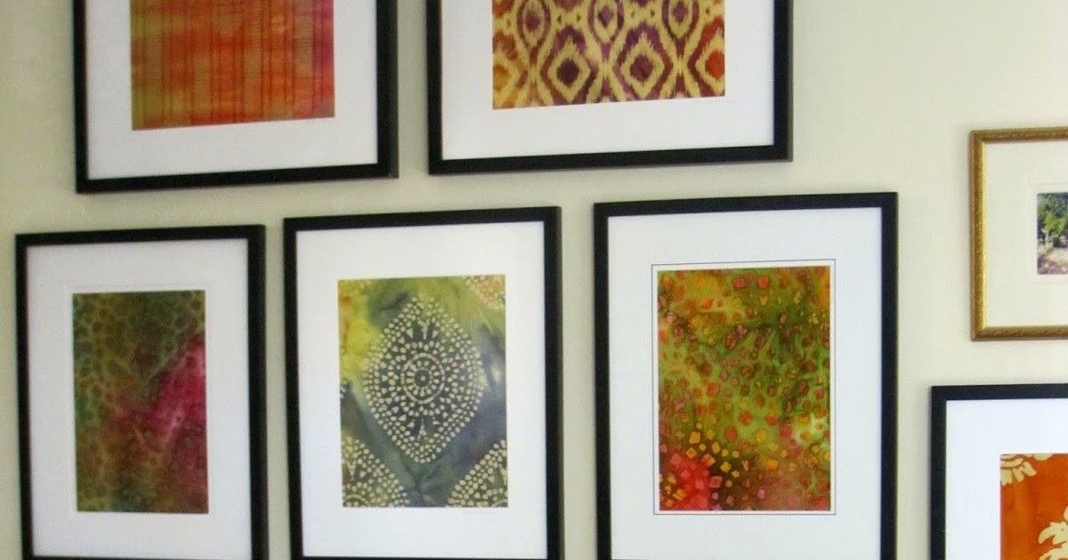 Simple Details diy framed batik fabric...