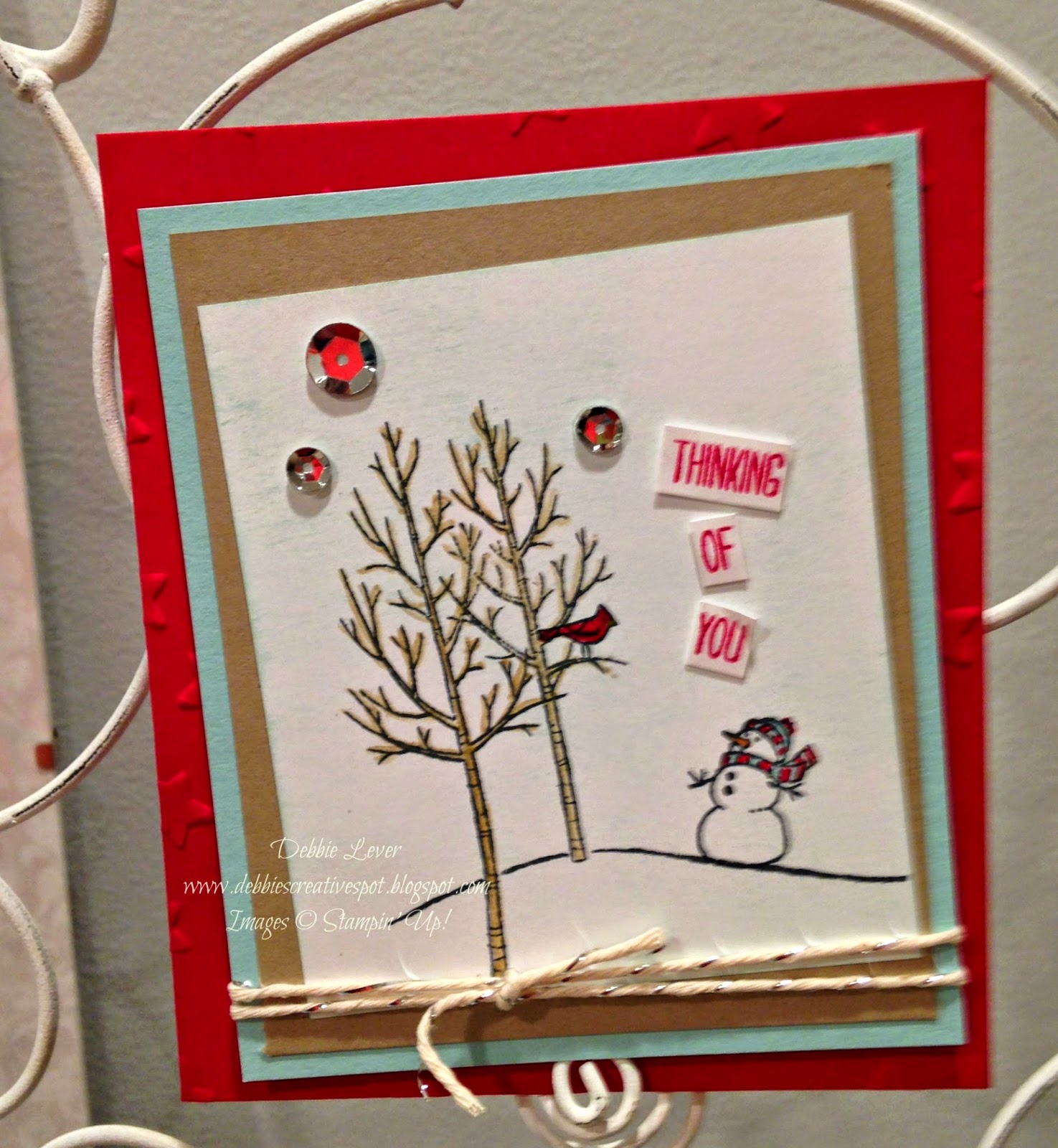 Debbie's Creative Spot: White Christmas Cards