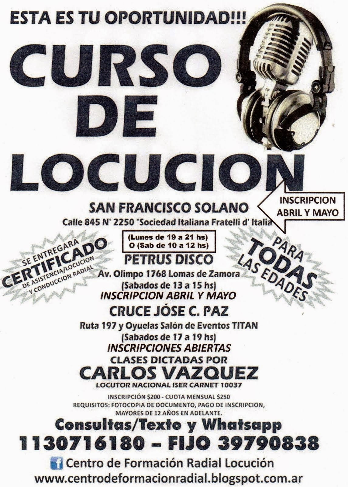 CURSO LOCUCION SOLANO