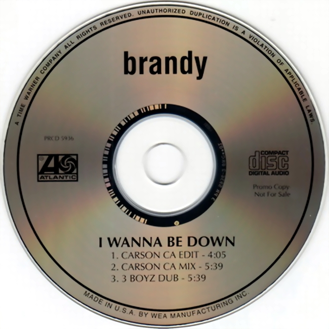 highest level of music Brandy I Wanna Be Down(Promo_CDM)1994