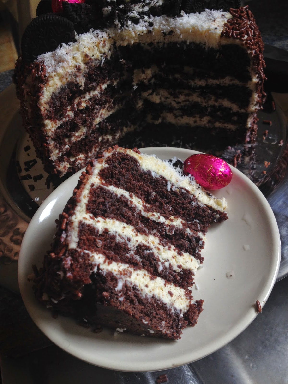 Selma Kitchen: Layer cake chocolat ganache montee chocolat ...