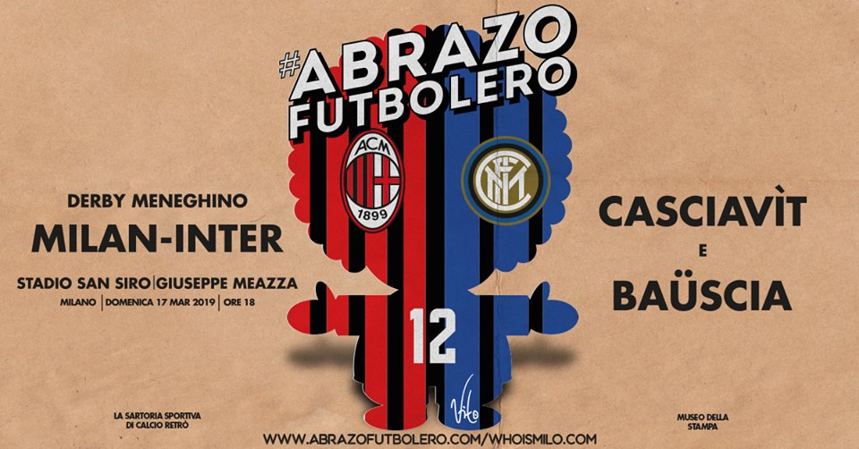 Abrazo Milan Inter 17 marzo 2019