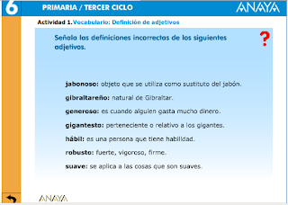 definición de adjetivos