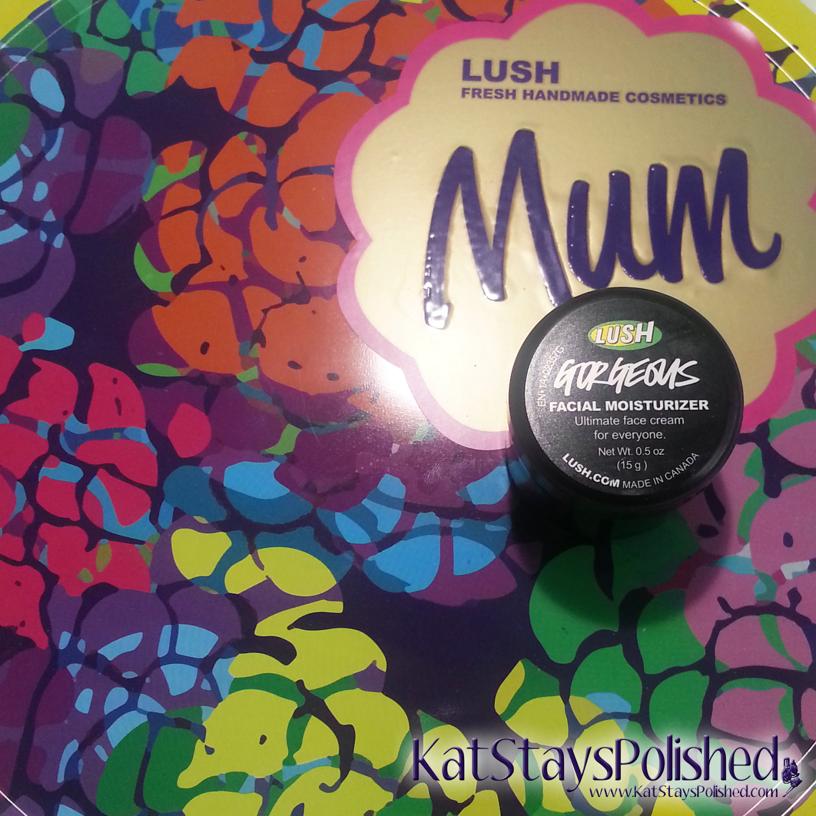 Thank Mum! LUSH Mother's Day Treats - Mum Tin - Gorgeous Moisturizer | Kat Stays Polished