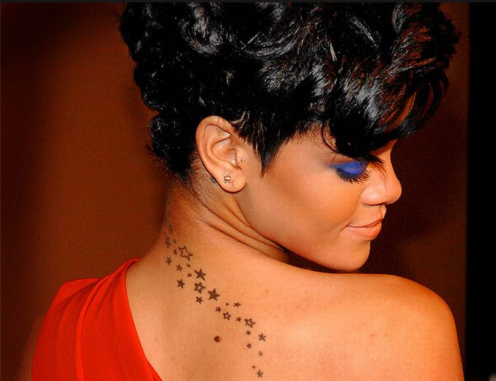 Rihanna Hairstyles and Tattoo Pictures