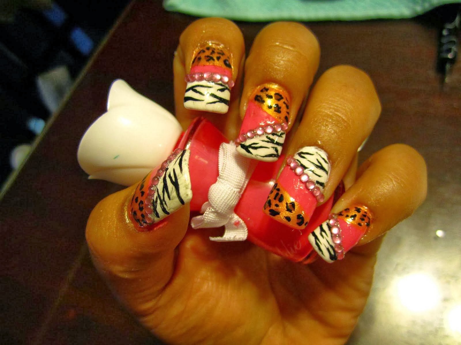 Cheetah nail art designs Cheetah nail art designs