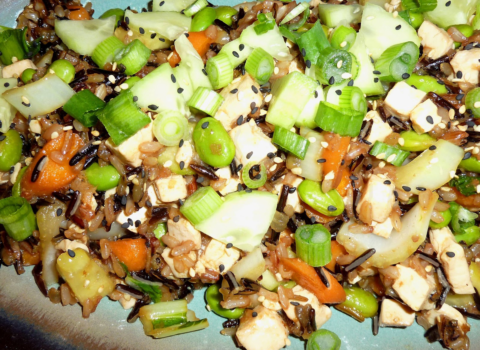 Dinner with Denise Brown and Wild Rice Salad with Miso Sesame Dressing