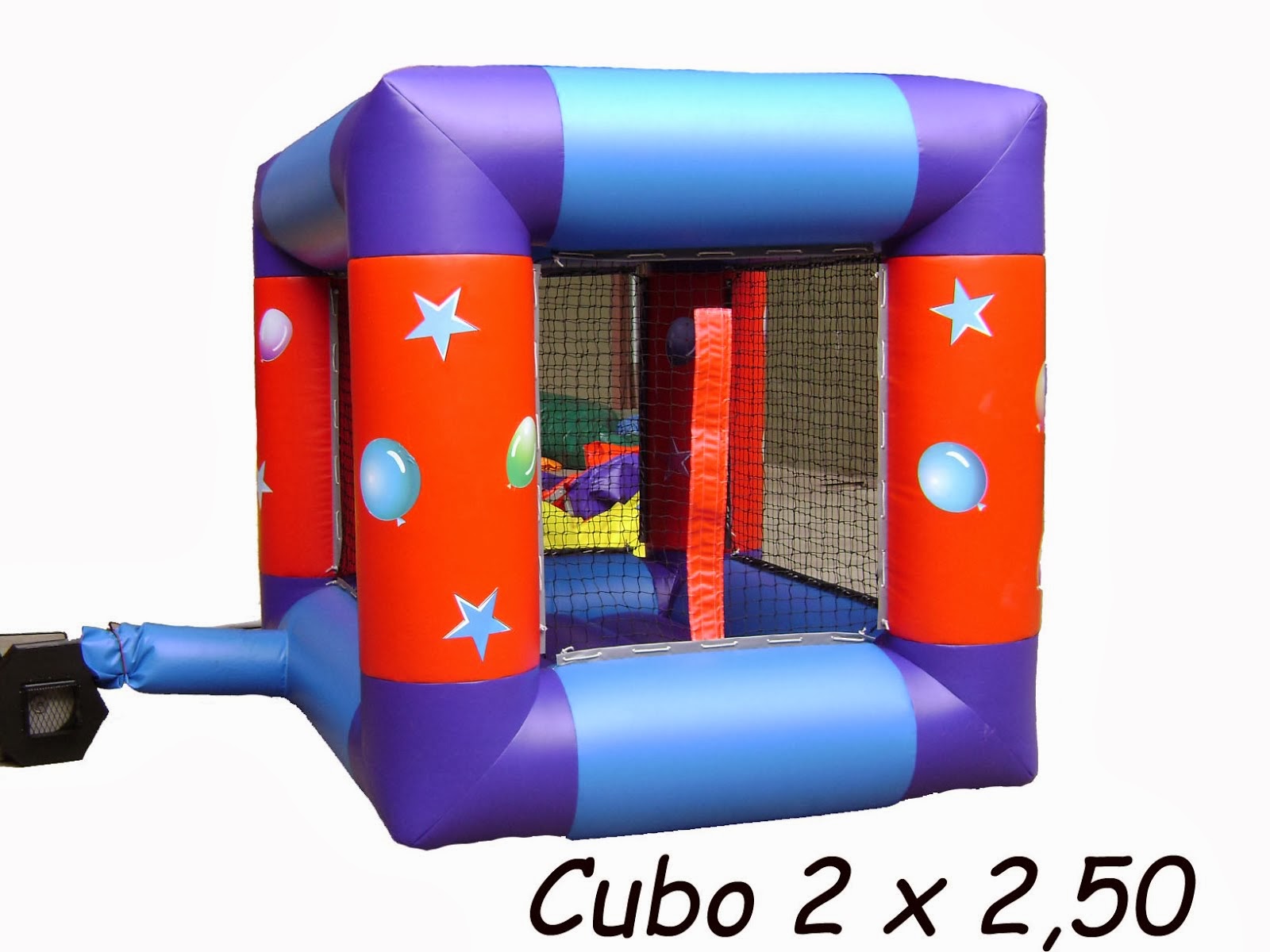INFLABLE CUBO PELOTERO 2 x 2,50
